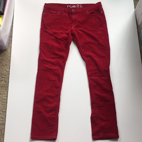 Rue21 Denim - Cranberry Red Rue 21 Jeans Corduroy Size 13/14